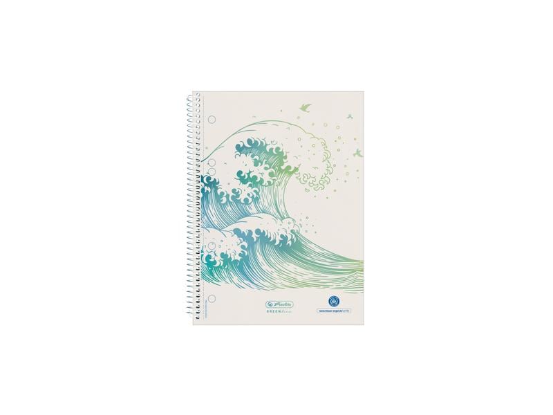Herlitz Carnet de notes Greenline A5, À carreaux, arbre