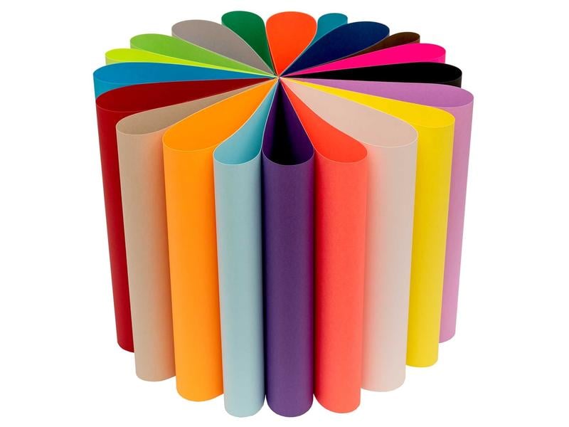 Rico Design Papier de bricolage 1 bloc de 20 feuilles, Couleur assortie