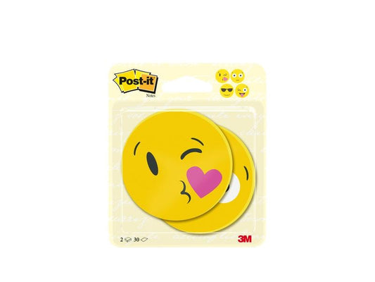 Post-it Fiche de bloc-notes Post-it Face Designs,  2 blocs de 30 feuilles chacun
