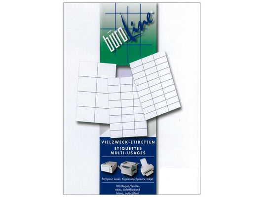 Büroline Étiquettes multi-usage 500022 70 x 32 mm, 100 feuille