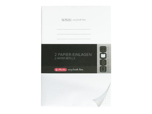 Herlitz Bloc-notes A4, au carré, 2x40 feuilles