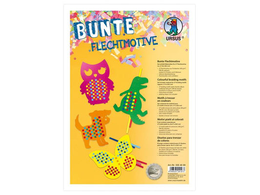 URSUS Papier de bricolage Papier d'emballage A4, 27 Pièce/s, Multicolore