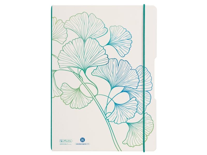 Herlitz Carnet de notes Greenline my.book flex A5, Pois, Ginkgo