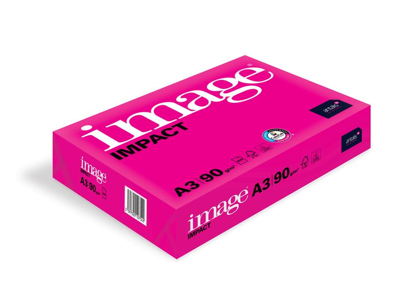 Image Papier pour photocopie Image Impact A3, Extra-blanc, 90 g/m²,500 Feuille