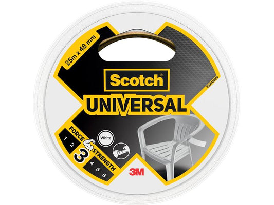 3M Ruban adhésif Scotch Universal 48 mm x 25 m, Blanc