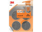 3M Echelle de pied de chaise Pads Ultra Resistant Ø 34 mm Gris