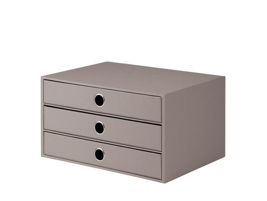 Rössler Boîte à tiroirs S.O.H.O. A4 Taupe
