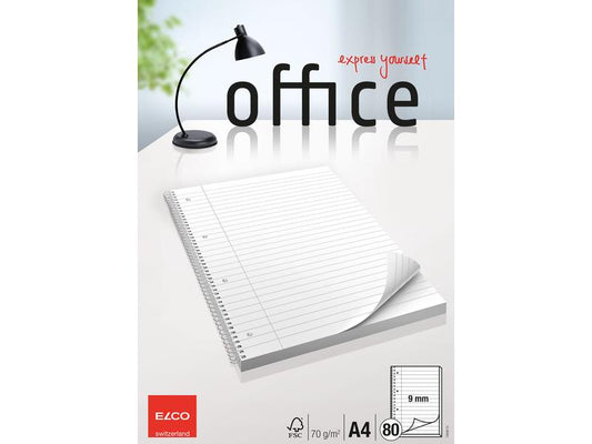ELCO Bloc-notes de collège A4 9 mm ligné, 80 feuilles