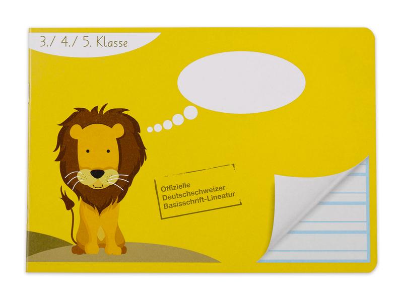 ELCO Cahier d'école A5, À lignes, Jaune