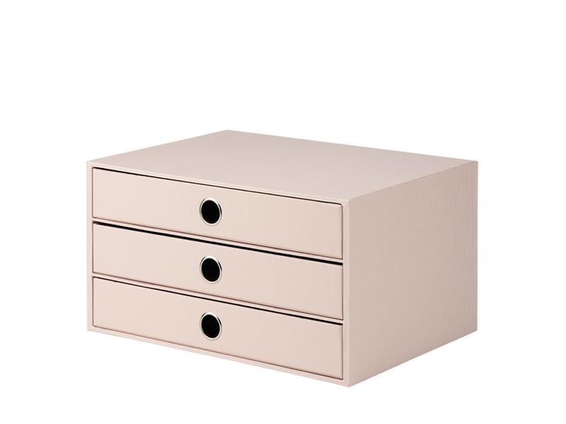 Rössler Boîte à tiroirs S.O.H.O. A4 Vieux rose