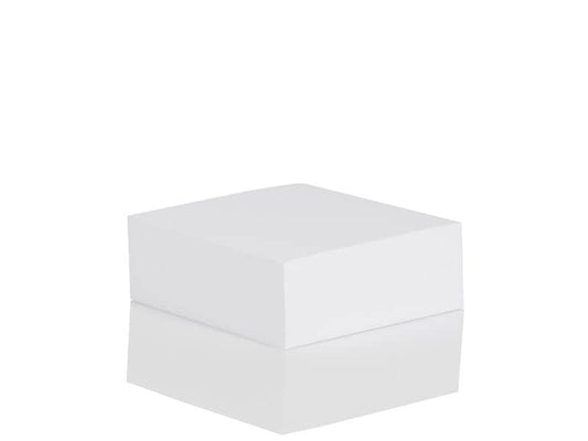 Rössler Fiche de bloc-notes Recharge 9,5 x 9,5 cm, 250 feuilles, Blanc