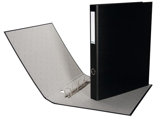 Biella Classeur à anneaux A3 Plasti-Quatro 4 cm, Noir