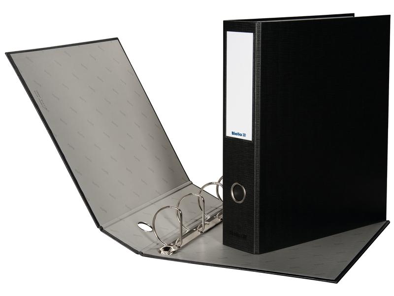 Biella Couverture de présentation Dinor-Quatro A4 7 cm noir