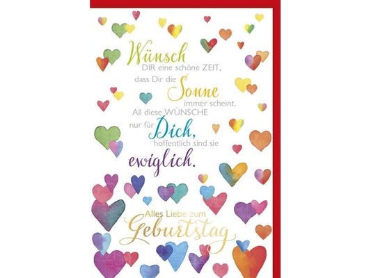 Braun + Company Carte de félicitations Sweetheart 11.5 x 17 cm