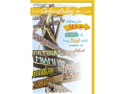 Braun + Company Carte de félicitations Guide 11.5 x 17 cm