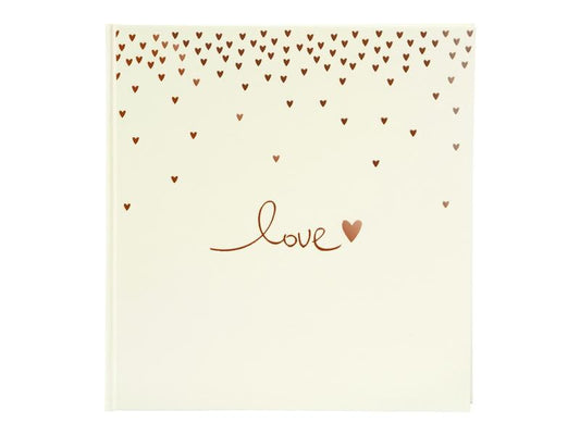 Goldbuch Album de mariage Raining Hearts Beige