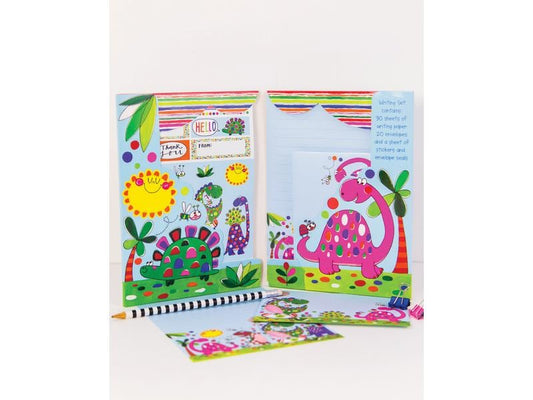 Rachel Ellen Kits de papier à lettre Dinosaure
