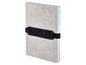 Nuuna Bloc-notes Voyager L Gris, 22 x 16,5 cm, Pois, Gris