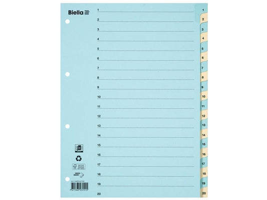 Biella Registre A4 1 - 20 Carton