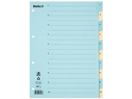 Biella Registre A4 1 - 10 Carton