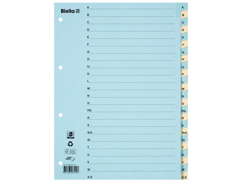 Biella Registre A4 A - Z Carton
