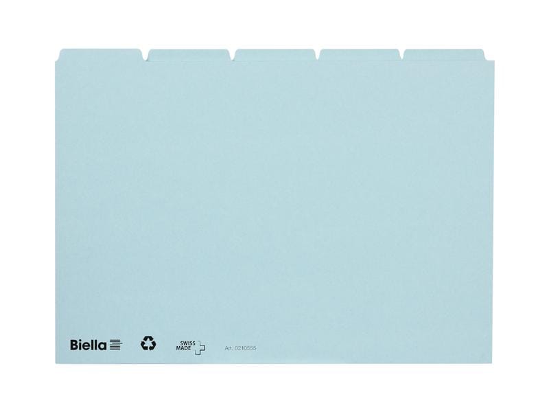 Biella Fiches A5 Blau Vierge