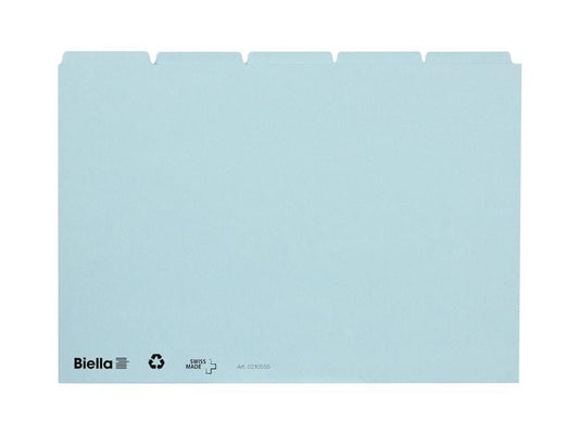 Biella Fiches A5 Blau Vierge