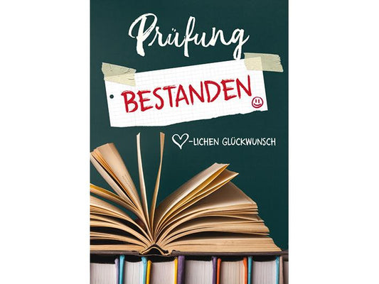 Cart Carte de félicitations Prüfung bestanden 12 x 17 cm