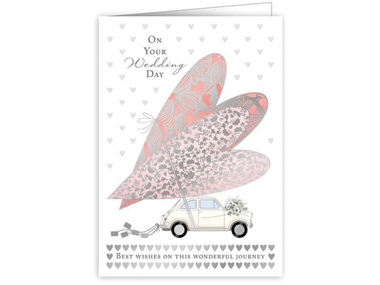 Cart Faire-part de mariage On your wedding day 12 x 17 cm