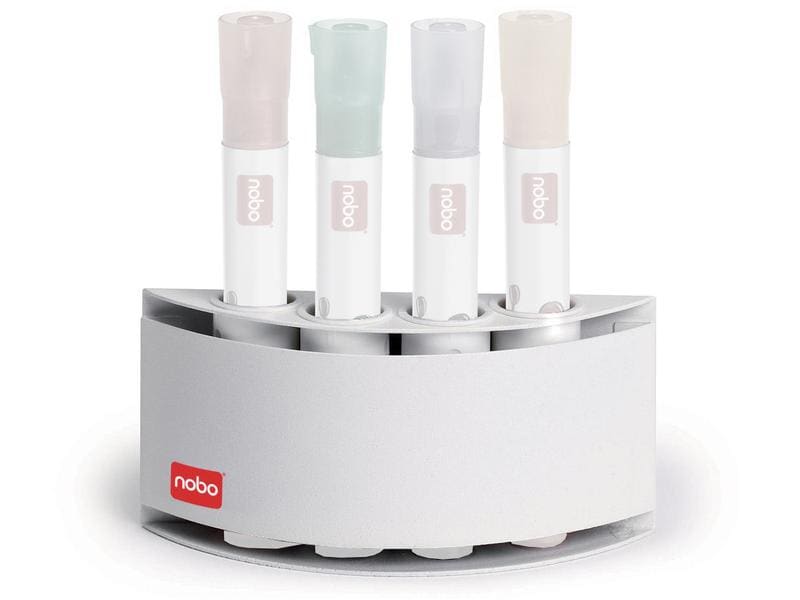 Nobo Pot à crayons magnétique, pour Whiteboard-Marker Blanc