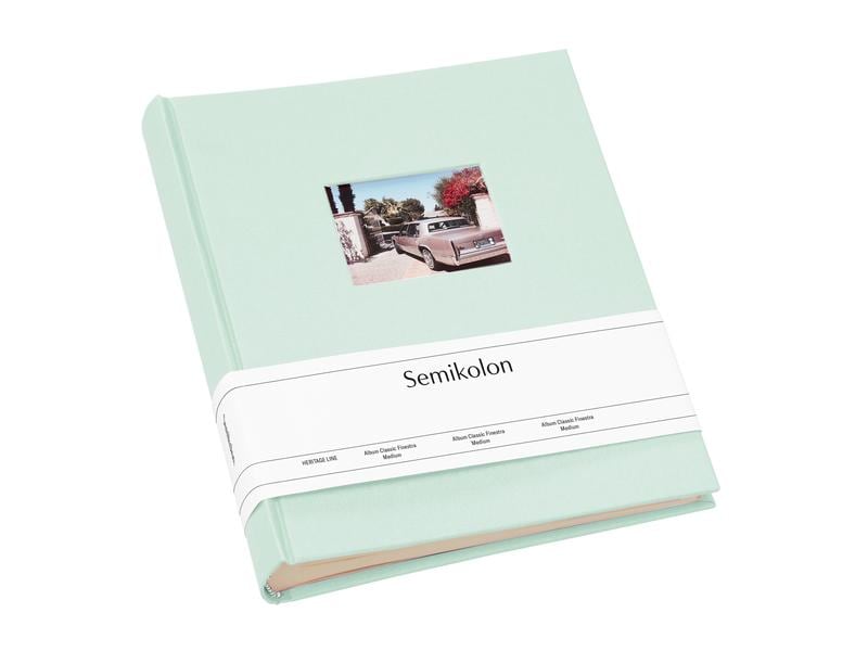Semikolon Album photo Finestra Medium Moss, 80 pages blanches crémeuses