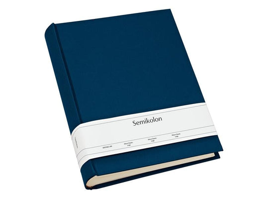 Semikolon Album photo Classic Large 24.5 cm x 30.5 cm Bleu marine