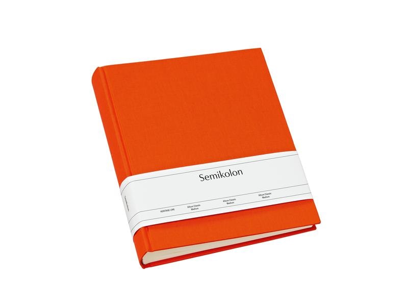 Semikolon Album photo Classic Medium 21.6 cm x 25.5 cm Orange