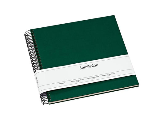 Semikolon Album photo 23 x 24.5 cm Vert foncé, 40 pages blanc crème