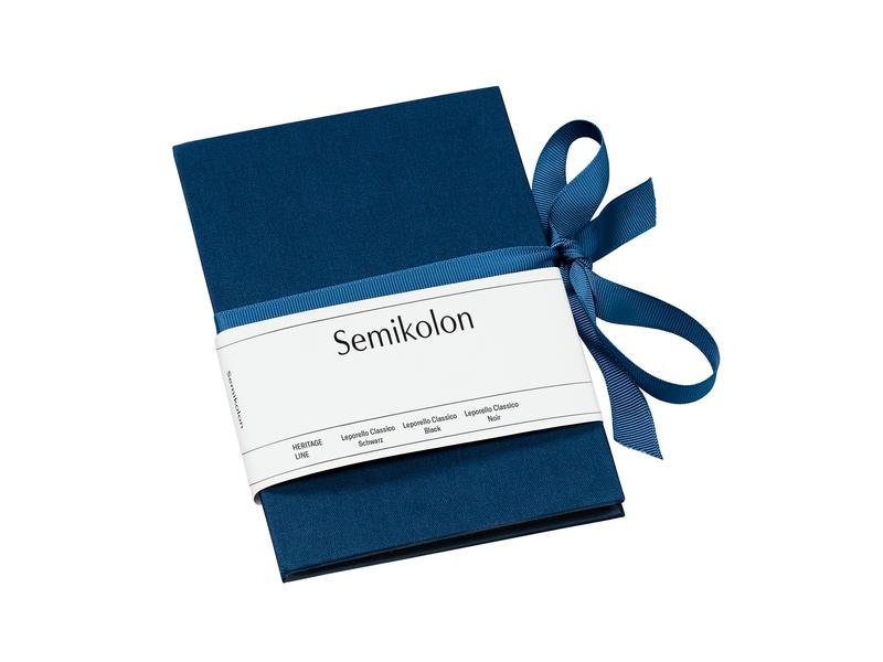 Semikolon Album photo Leporello Classico Bleu marine