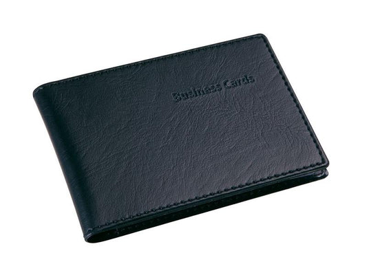 Sigel Classeur de cartes de visite 9 x 5.8 cm, noir