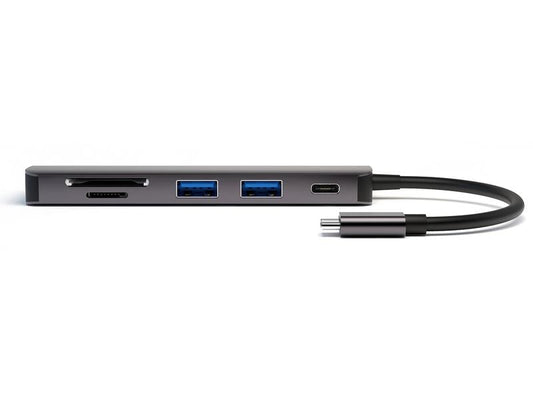 4smarts Station d'accueil 6in1 Hub USB-C – HDMI/USB-A/SD/PD