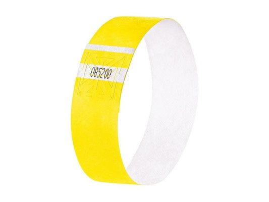 Sigel Bracelets événementiels Super Soft 25.5 x 2.5 cm, 120 feuilles, jaune fluo