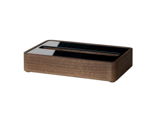 Sigel Étui à cartes de visite 1 pli, noir/marron foncé