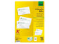 Sigel Étiquettes de cartes de visite 8.5 x 5.5 cm,100 feuilles, 225 g, blanc