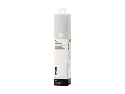 Cricut Film thermocollant Smart Glitter 33 x 273 cm, 1 pièce, Silbe