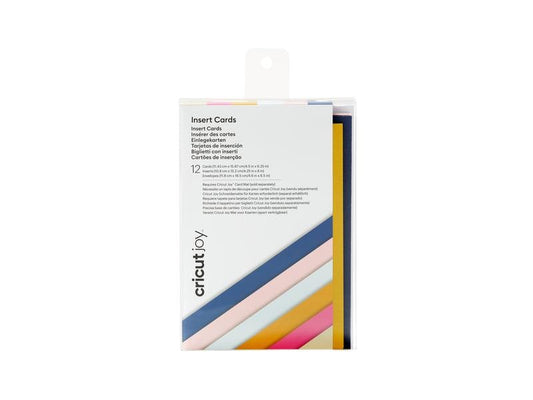 Cricut Carte vierge Joy  Or/Gris clair/Bleu foncé, 12 pièces
