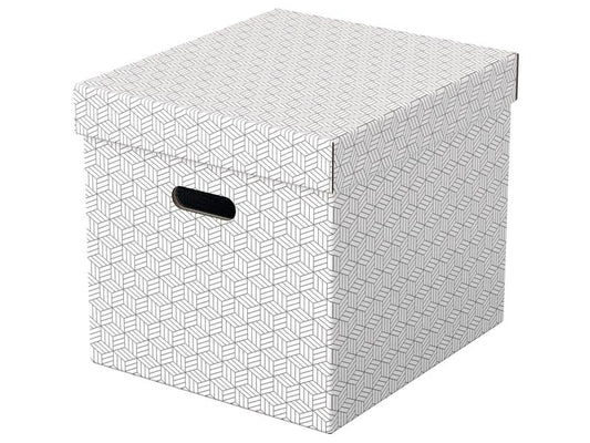 Leitz Boîte de rangement Esselte Home Cube Grand, 3 pièces, Blanc