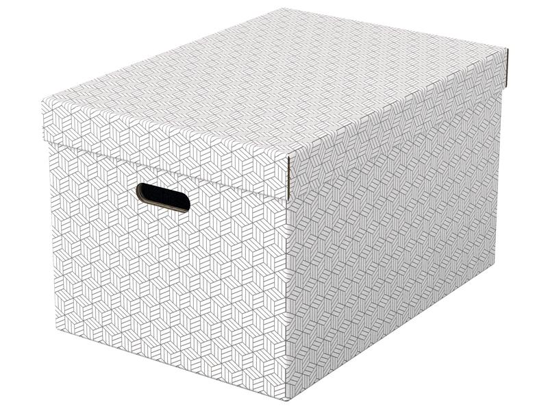 Leitz Boîte de rangement Esselte Home L Grand, 3 pièces, Blanc