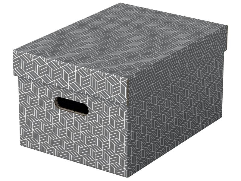 Leitz Boîte de rangement Esselte Home M Moyen, 3 pièces, Gris