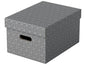 Leitz Boîte de rangement Esselte Home M Moyen, 3 pièces, Gris