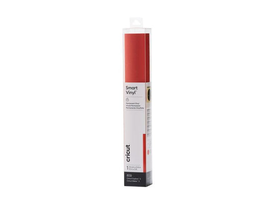 Cricut Film de vinyle Brillance Smart, Permanent 33 x 91 cm, Rouge