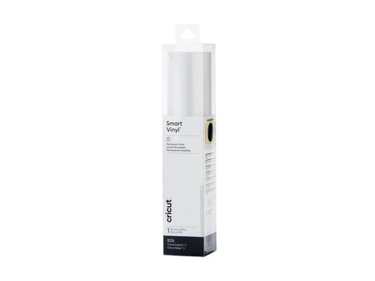 Cricut Film de vinyle Smart Vinyl Brillant, Permanent 33 x 366 cm, Argenté