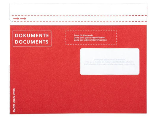 ELCO Pochette pour documents du papier C5 Fenêtre droite, 250 pièces