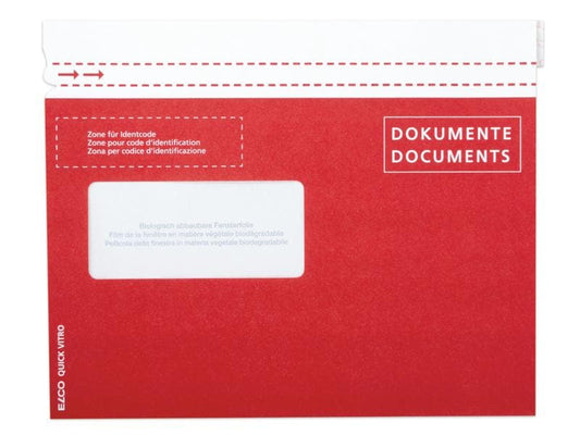 ELCO Pochette pour documents du papier C5 Fenêtre gauche, 250 pièces